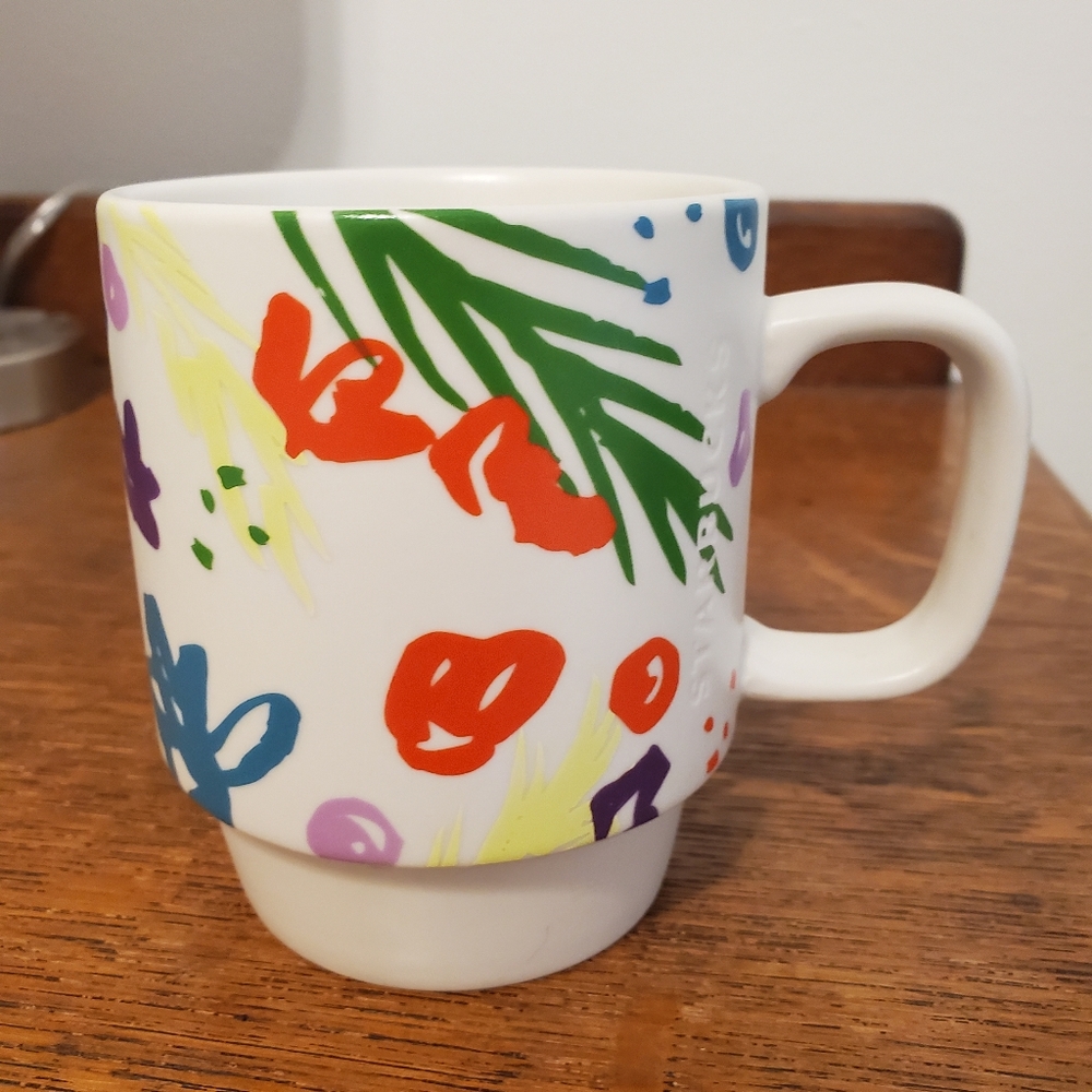 Floral Tropical Starbucks Mug